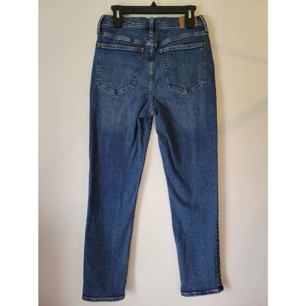 Madewell The Perfect Vintage Jean 28 Medium Wash High Rise Straight Stretch Deni - Picture 3 of 7
